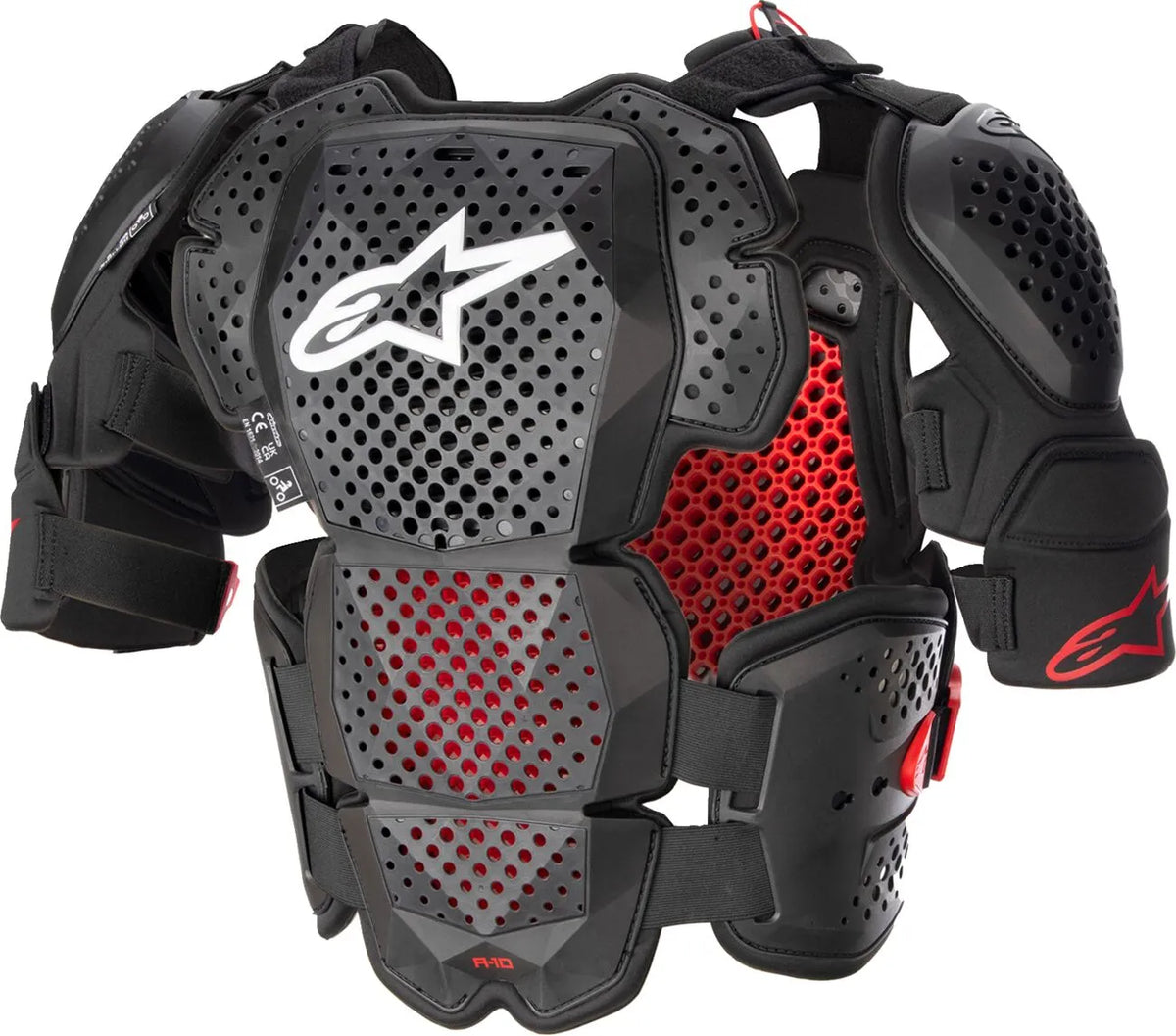 Alpinestars a-10 v2 Full Chest Guard Black/Red