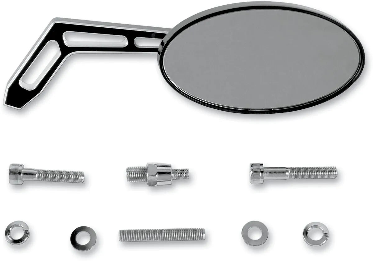 Pro-one Billet Aluminum Motorcycle Mirror - Black