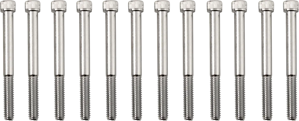 Drag Specialties M-Eight M8 Crankcase Bolt Kit Chrome for H-D