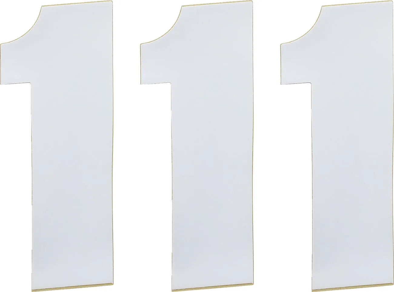 Moose Offroad Vinyl Race Numbers - 6" White (3-pack)