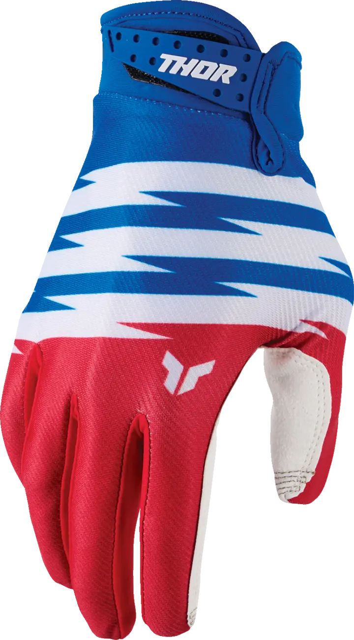 Thor Youth Launchmode Shockie Gloves Red Blue