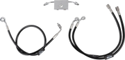 La Choppers Czarny Oplot Przewodu Hamulcowego Z Abs