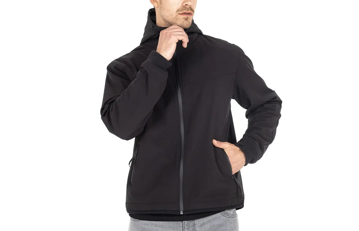 John Doe XTM V3 Softshell Rip Stop Hoodie Black