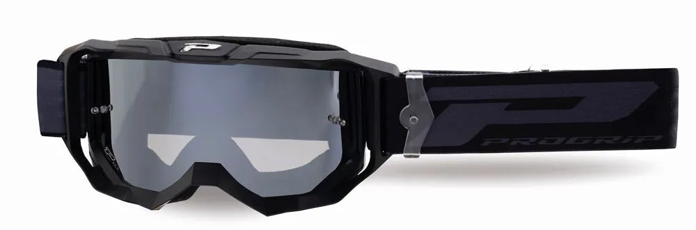 Pro Grip 3300 Vision Go Goggles Matt Black/Silver Mirror
