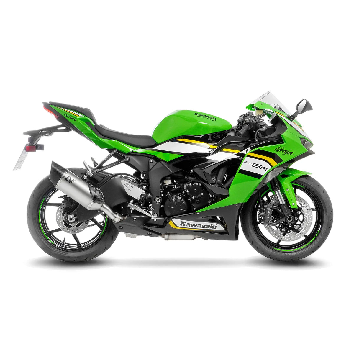 Leovince LV-14R Stainless Steel Slip-On Muffler for Kawasaki