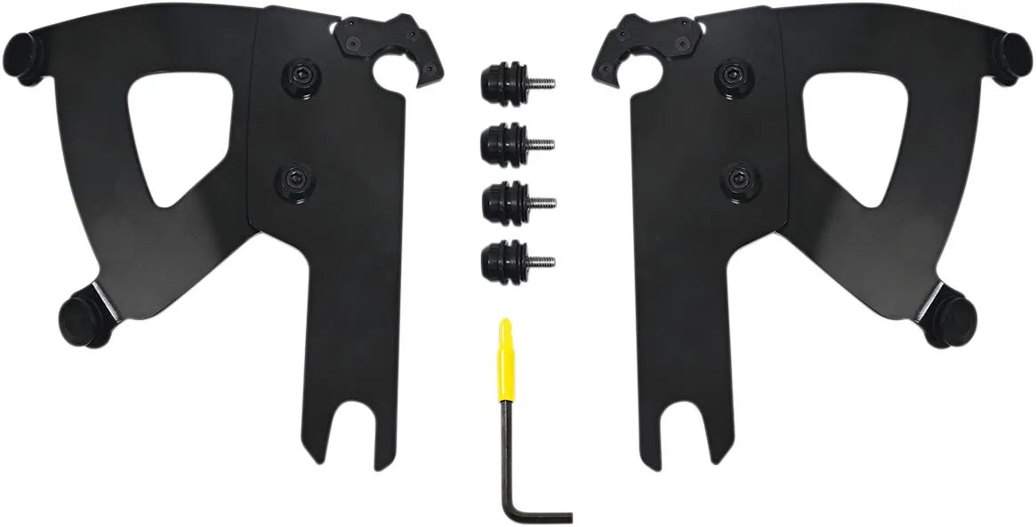 Memphis Shades Road Warrior Trigger-Lock Mount Kit Black H-D RK