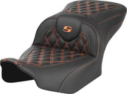 Saddlemen Roadsofa Lattice Stitch Seat - For Harley Davidson