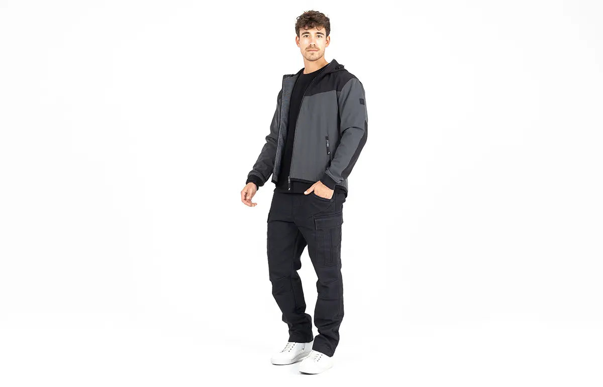 John Doe XTM V3 Softshell Rip Stop Hoodie Gray/Black