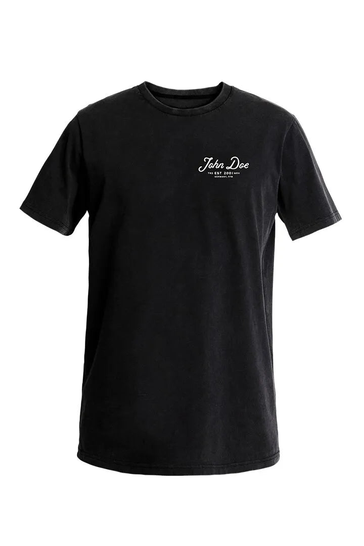 John Doe Lettering T-Shirt Black