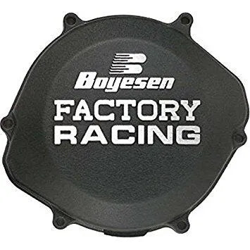 Boyesen Factory Clutch Cover - Black Anodized Aluminum