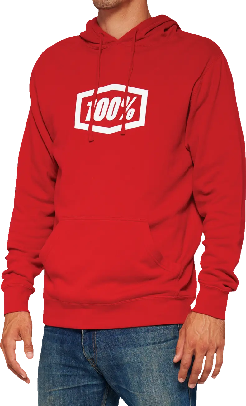 100% Icon Pullover Hoodie Red