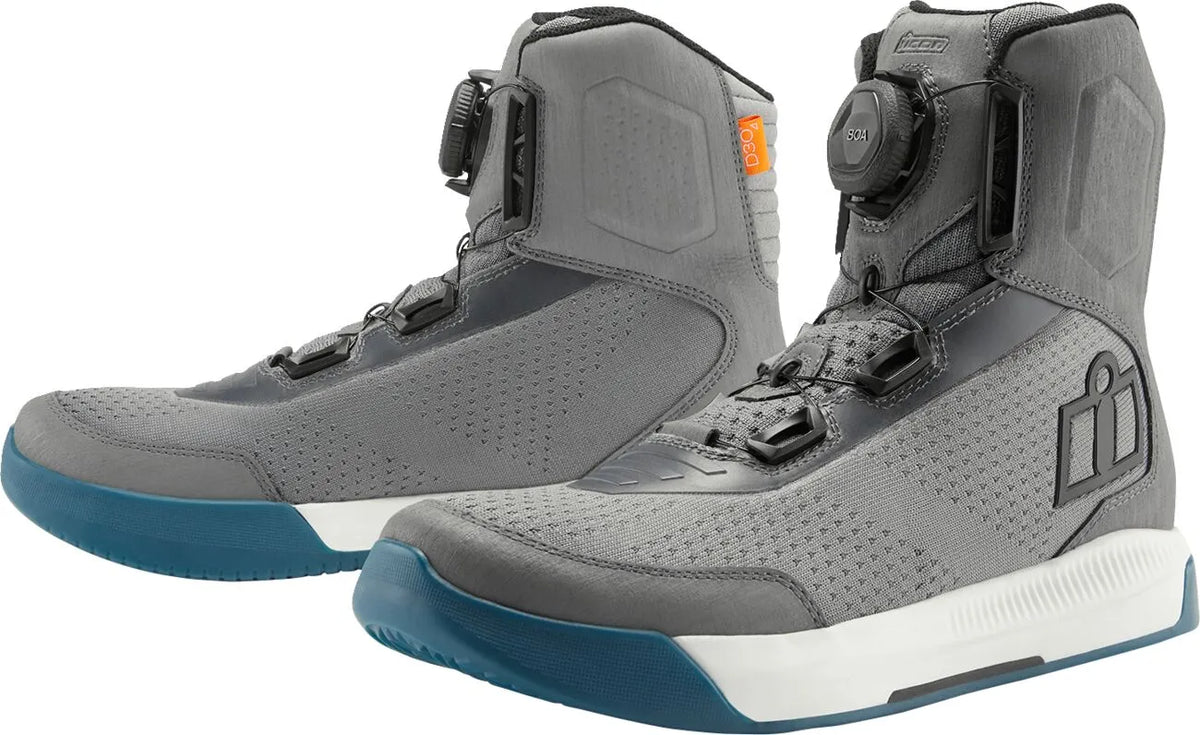 Icon Overlord Vented Boots Grey