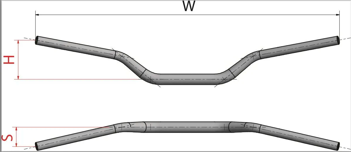 Neken Variable Diameter Handlebar - 28.6mm Clamp