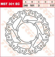 Tarcza Hamulcowa Trw Ec Cross Design - Przód