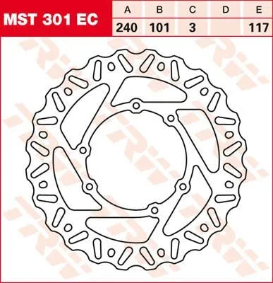 Tarcza Hamulcowa Trw Ec Cross Design - Przód