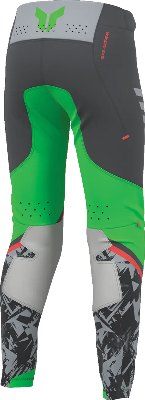 Thor Sportsmode Punk'd Youth Pants Charcoal/Green