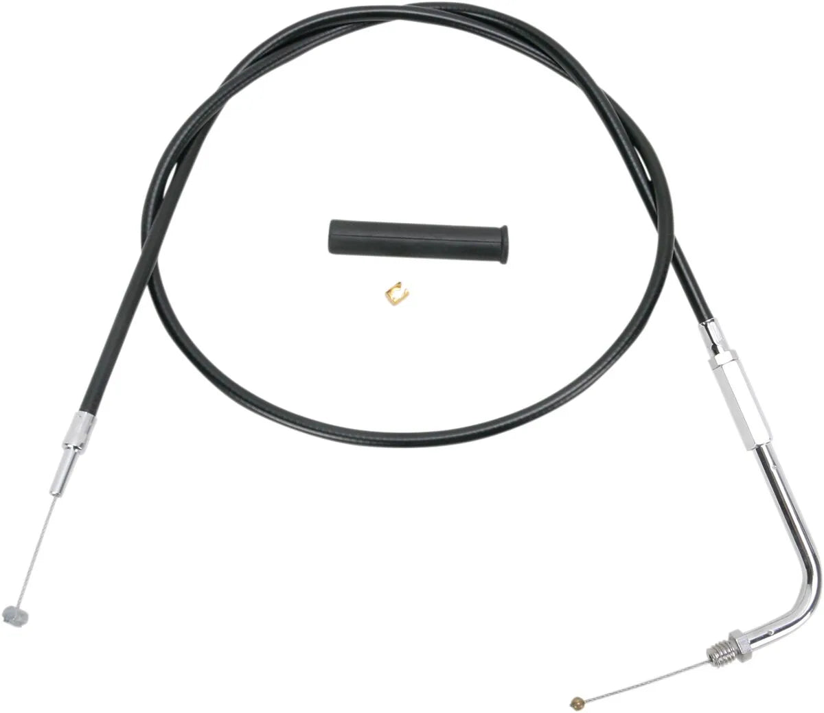 DRAG SPECIALTIES Black Vinyl Throttle Cable for Mikuni Carbs