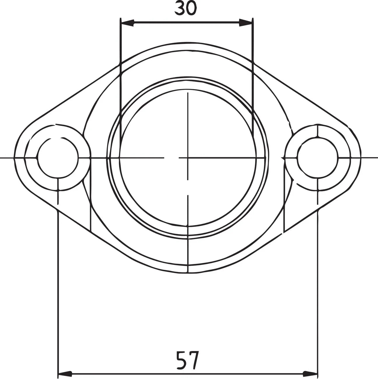 Parts Unlimited Carburetor Mounting Flange