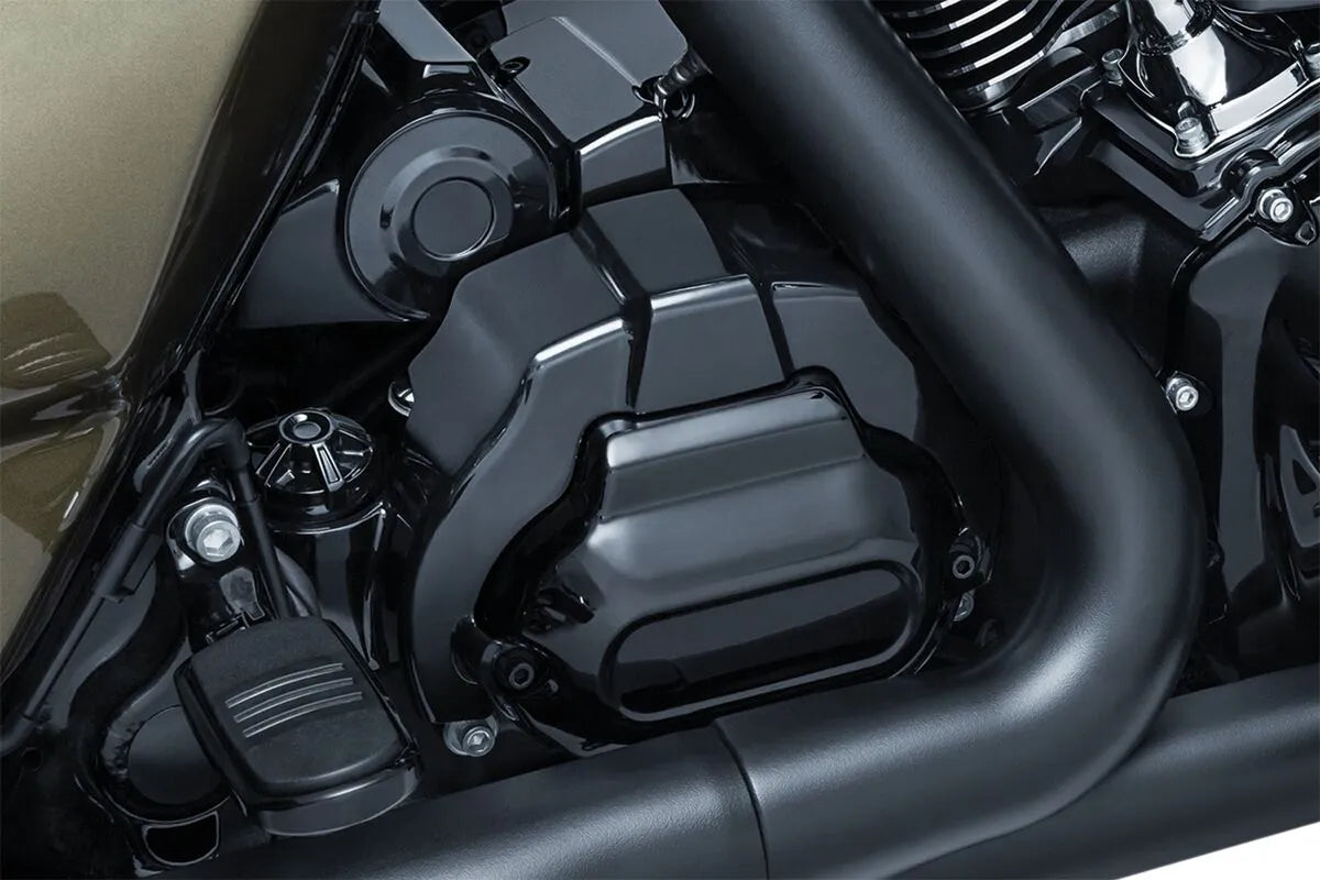 Kuryakyn Precision Transmission Shroud Gloss Black Harley M8