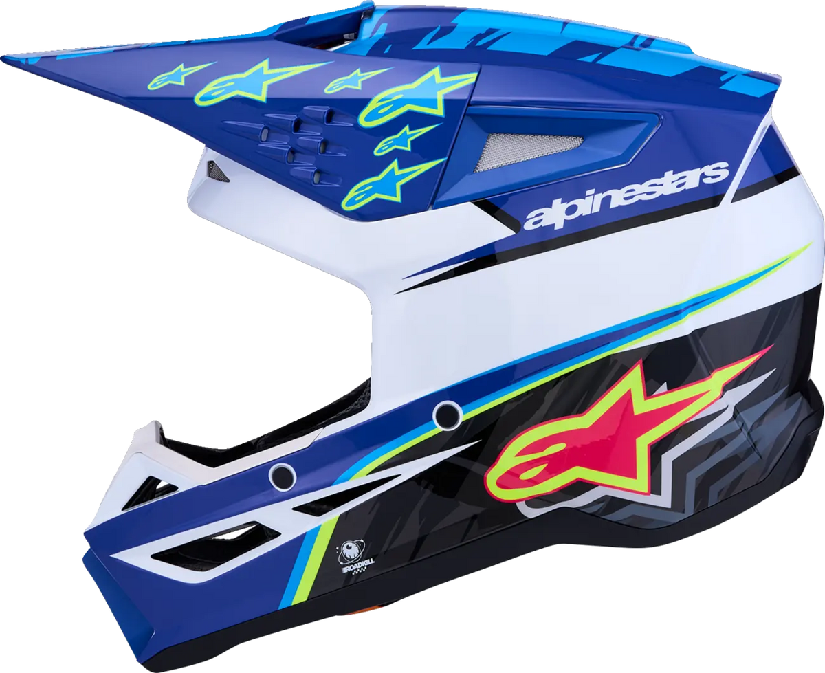 Alpinestars SM3 Falcon Helmet Blue/Black/Pink