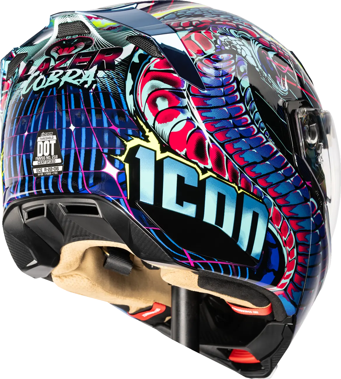 ICON Threshold Synthwave Lazer Cobra Modular Helmet