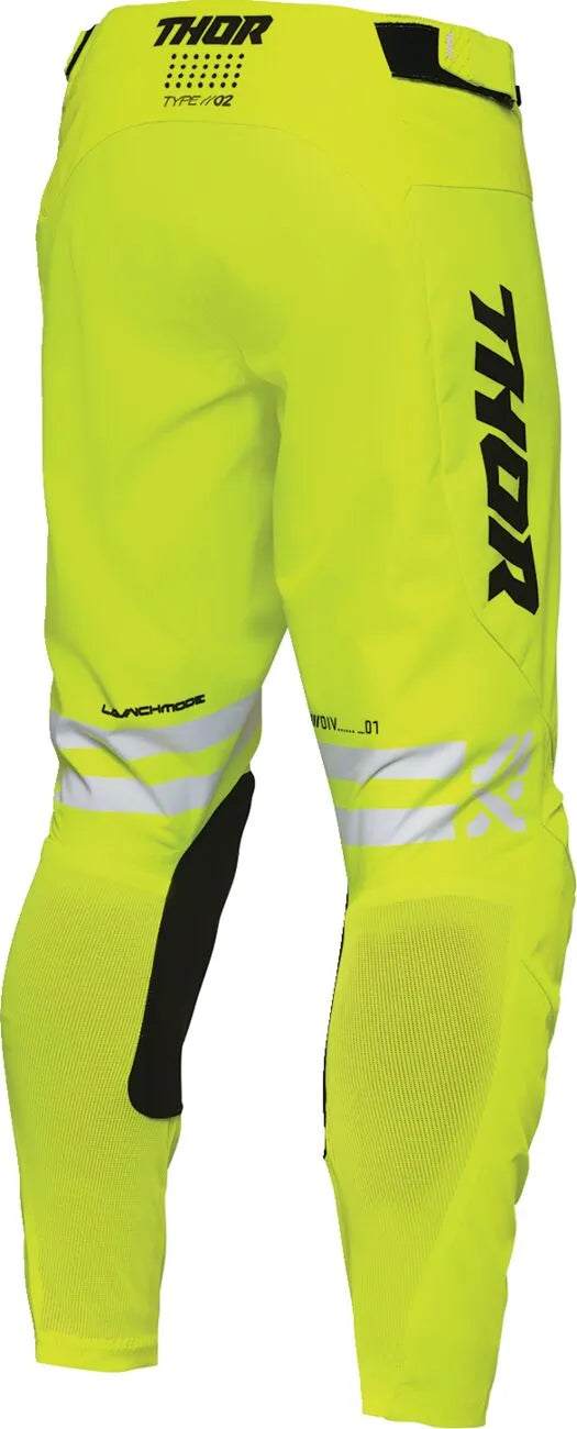 Thor Launchmode Dozer Racewear Pants - Acid, Fluorescent Yellow, White, Black