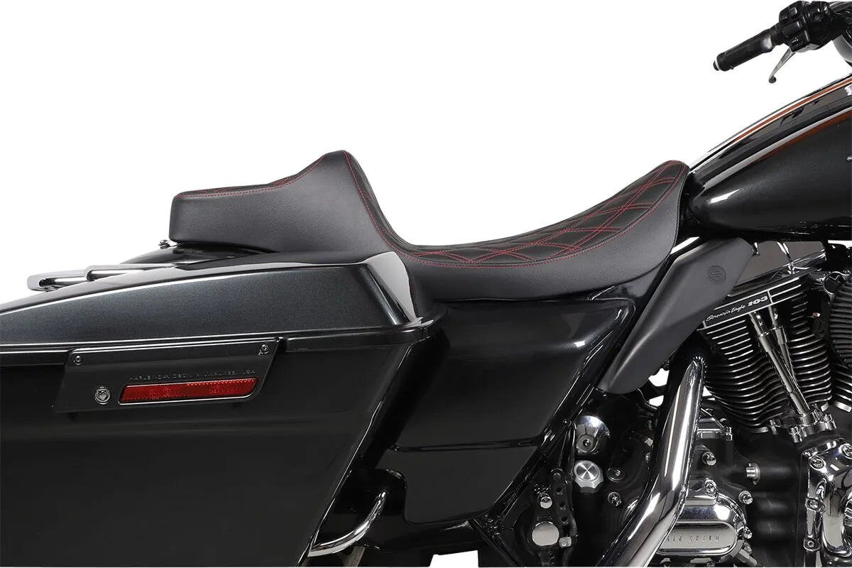 Drag Specialties Extended Reach Predator Iii Seat - For Harley Davidson