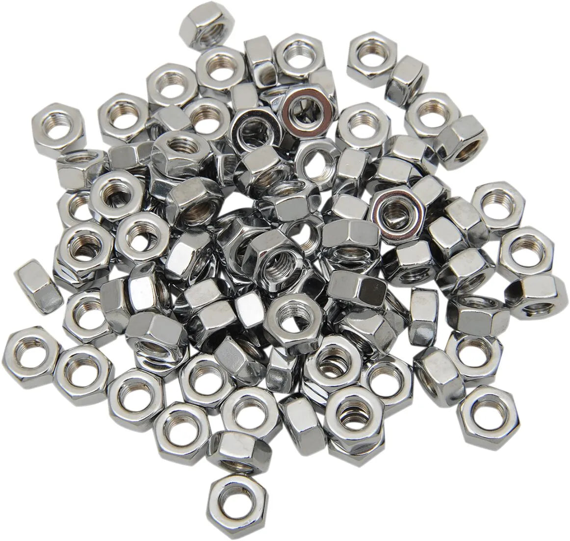 Drag Specialties 1/4"-28 Chrome Hex Nut