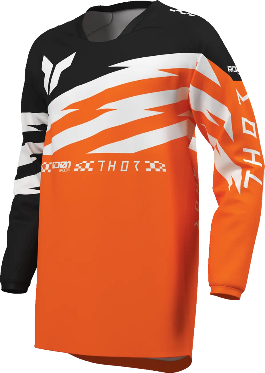 Thor Youth Launchmode Shockie Jersey Fluorescent Orange/Black