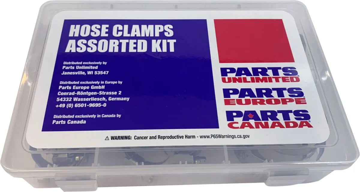 Parts Unlimited Hose Clamp Kit 60-Piece Assortment