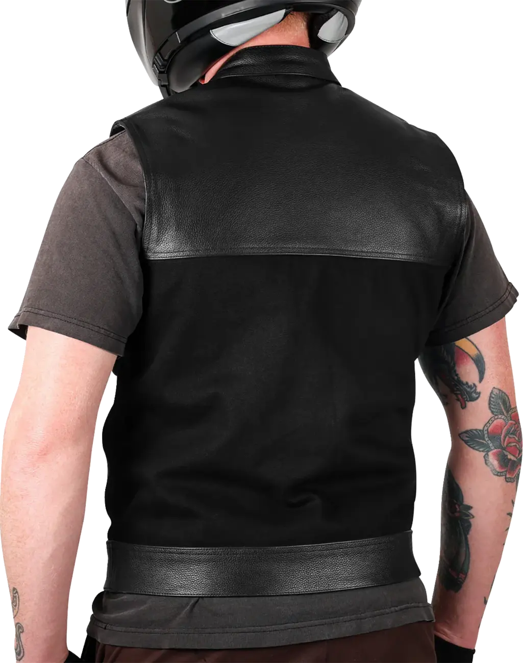 Thrashin Supply Co - Kanan Leather/Denim Riding Vest