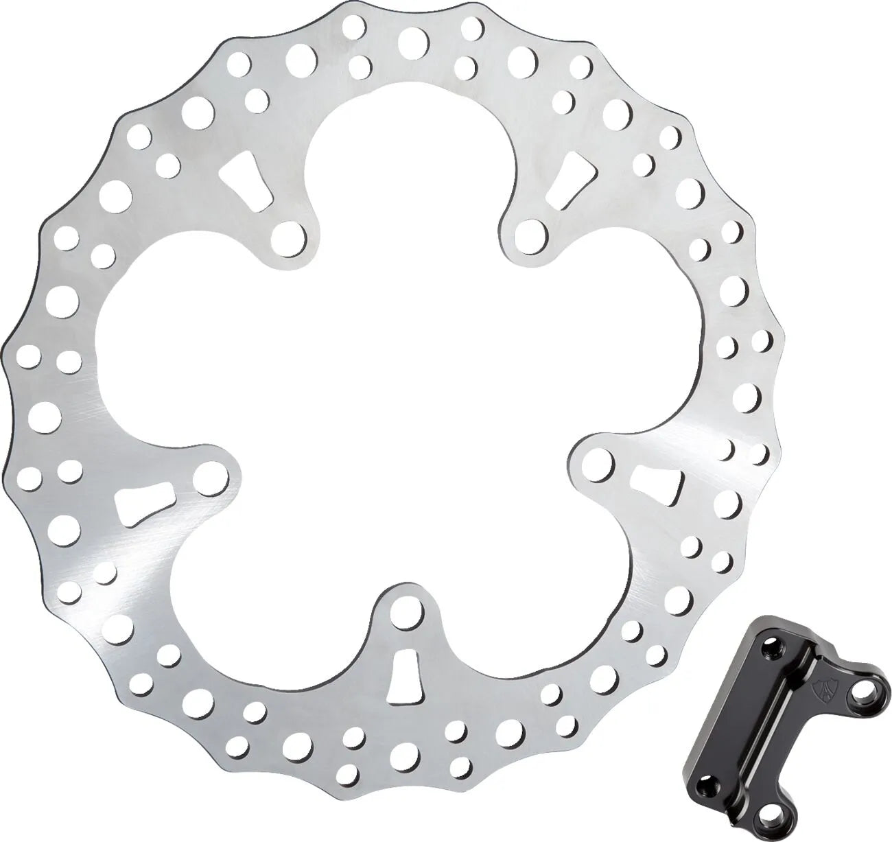 Arlen Ness Jagged Pływająca Tarcza Hamulcowa - 13" Stal Nierdzewna - Przód