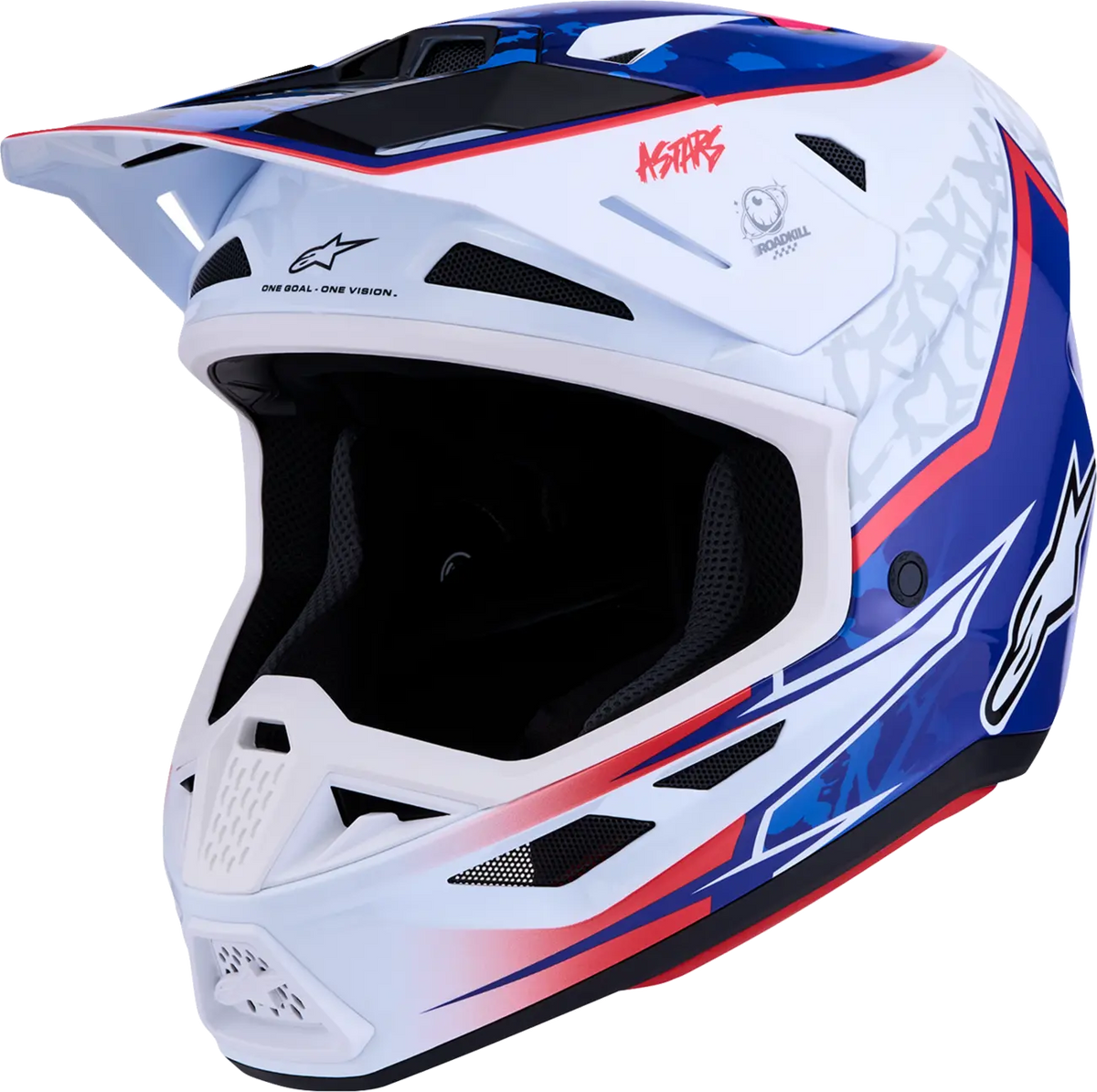 Alpinestars S-M7 Blaster Helmet White/Blue/Red