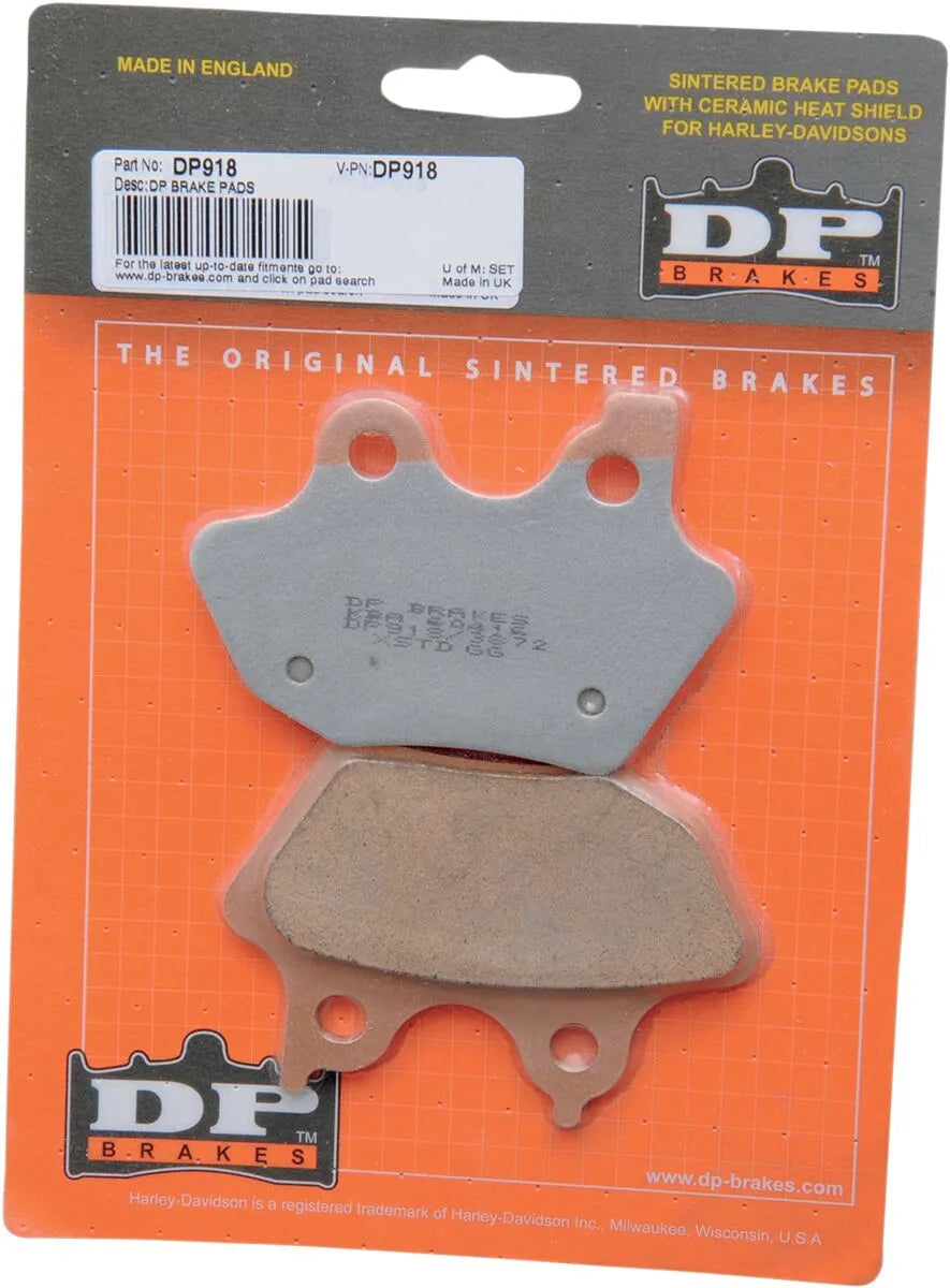 Klocki Hamulcowe Dp Brakes Dp918 Ze Spiekanych Metali Do Harley/buell - Przód I Tył