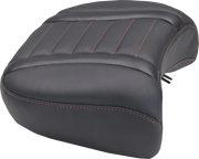 Rear Mustang Wide Deluxe Touring Passenger Seat - For Harley Davidson
