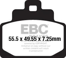 Ebc Sfa-hh Series Spiekane Klocki Hamulcowe Do Skuterów - Przód