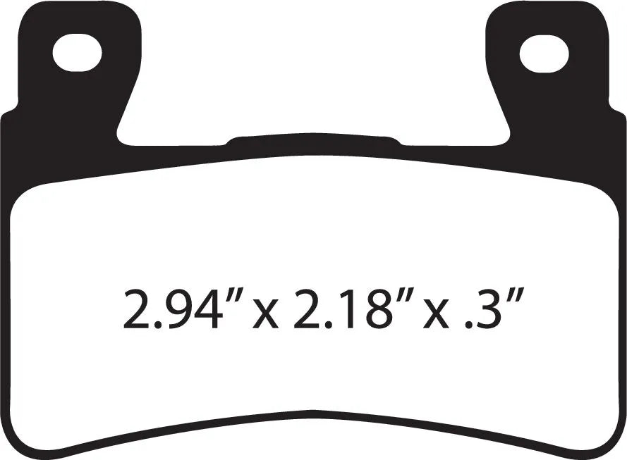 Ebc Fa296hh Sintered Brake Pads For Harley/buell - Front