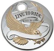 Drag Specialties "Live To Ride" Fuel Console Door