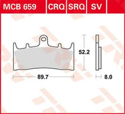 Trw Crq Series Carbon Race Klocki Hamulcowe Do Motocykli Sportowych - Przód