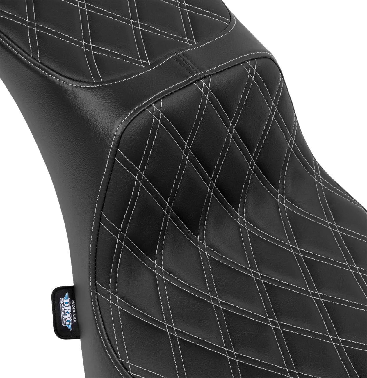 Drag Specialties Performance Predator 2-up Seat - For Harley Davidson