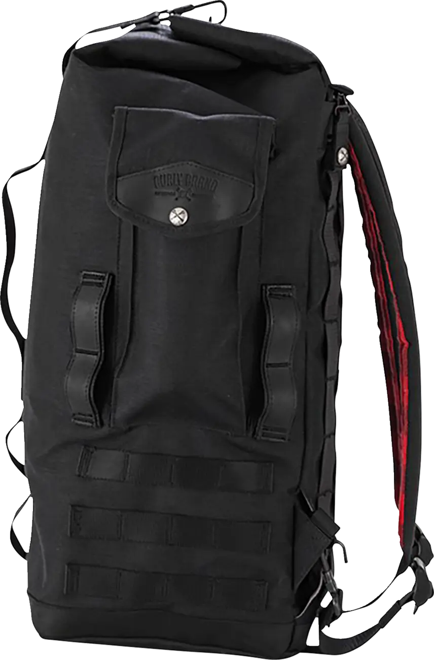 Burly Brand Voyager Sissy Bar Backpack Black
