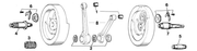 Bender Cycle Replacement Parts for Big Twin Crank Shaft – Engine
