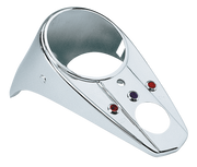 Zodiac Three-Light Dash for Fat Bob Tank – Gauges & Dashes