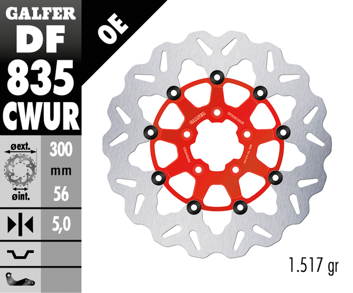 Galfer "wave" Floating Disc Brake Rotors
