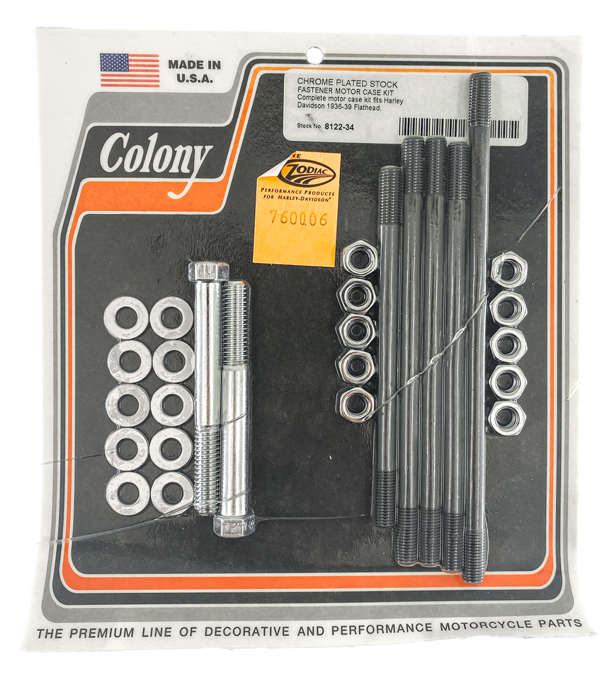 Colony Crankcase Fastener Kits for Big Twin Flathead – Hardware