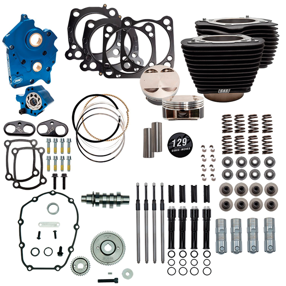 S&S 124CI, 128CI, 129CI & 132CI Power Packages for Milwaukee Eight – Engine