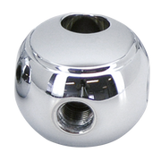 Zodiac Round Custom Style Chrome Brake Line Tee – Control Cables & Hydraulic Lines