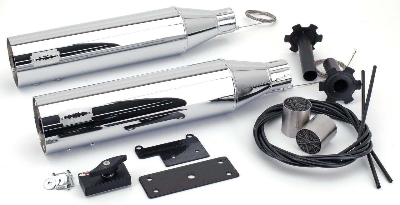 Mcj Adjustable Slip-On Mufflers for Indian Scout – Exhaust