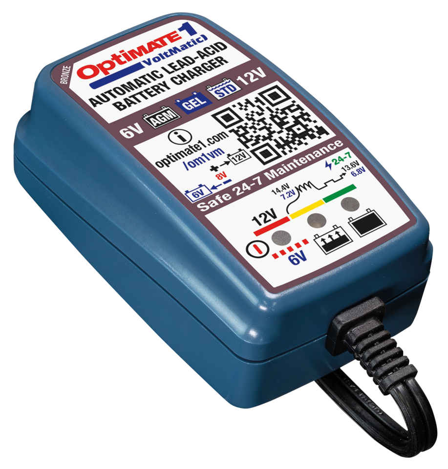 Optimate/Tecmate Optimate 1 Voltmatic 6 & 12 Volt Battery Charger – Engine Electrics