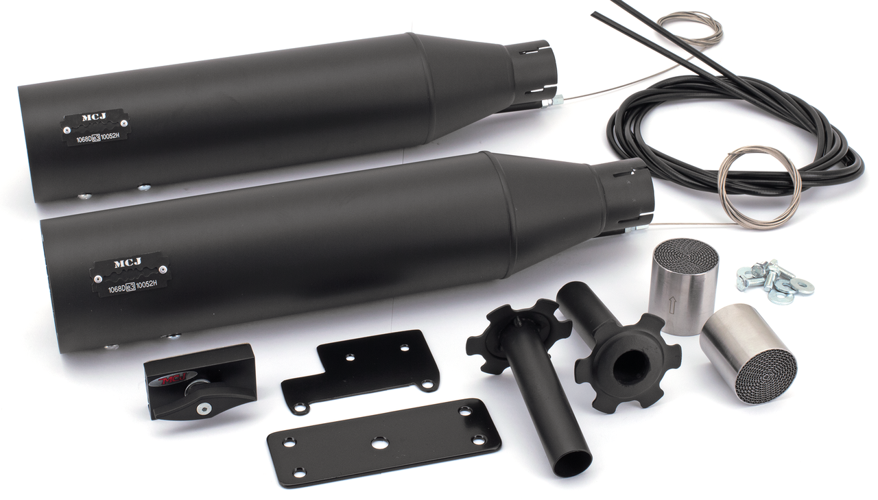 Mcj Adjustable Slip-On Mufflers for Indian Scout – Exhaust